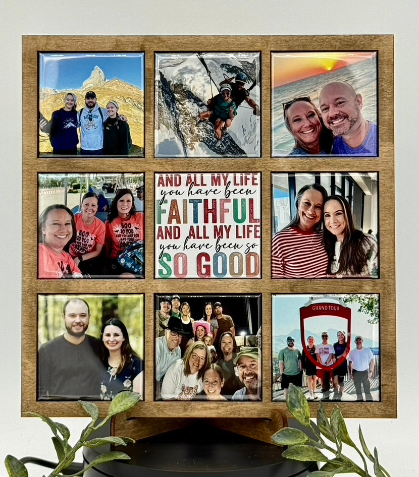 Photo Magnet Frame (holds 9 magnets)