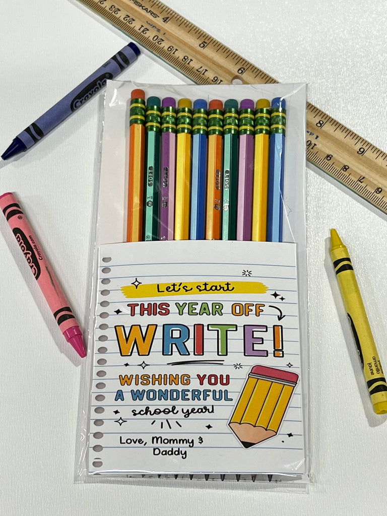 Personalized Bright/Pastel Stripe Ticonderoga #2 Pencils