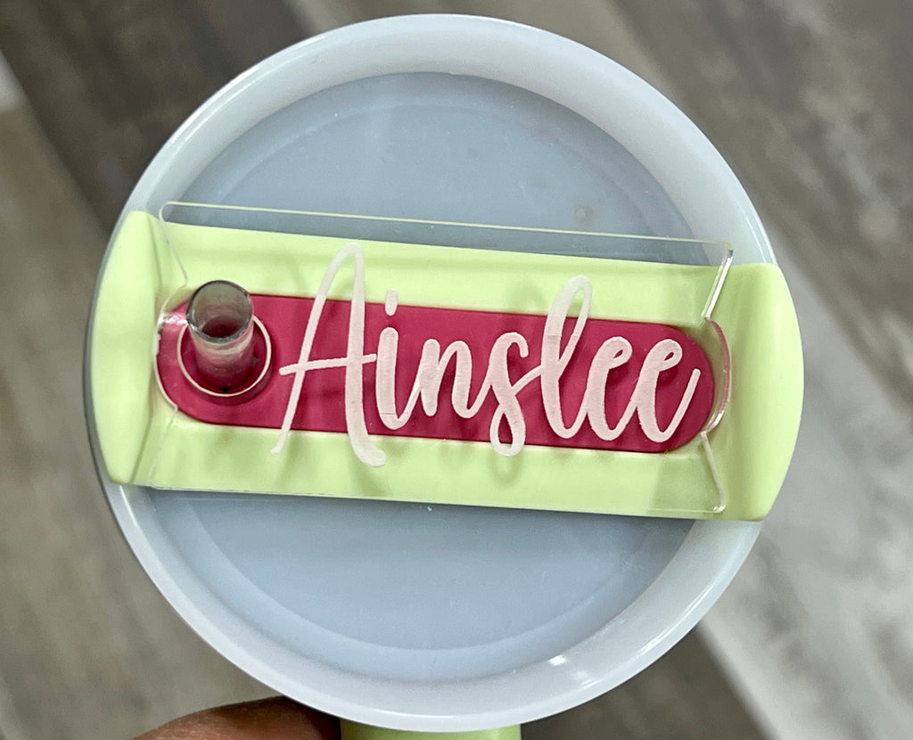 Engraved Stanley Name Topper for Tumbler