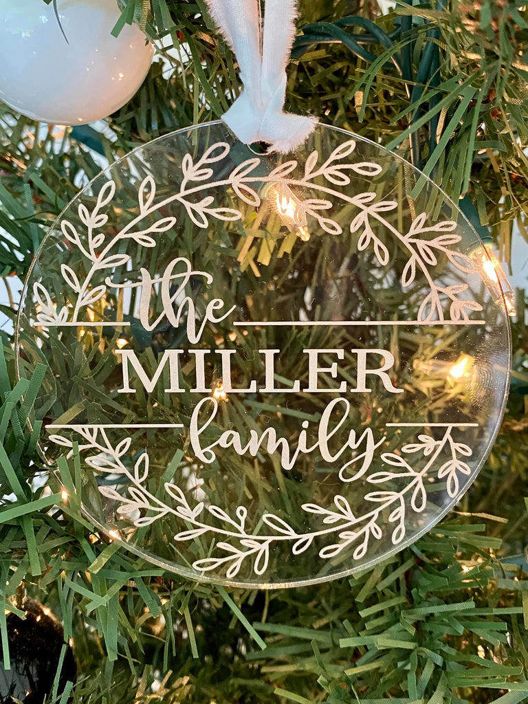 Acrylic Family Christmas Ornament