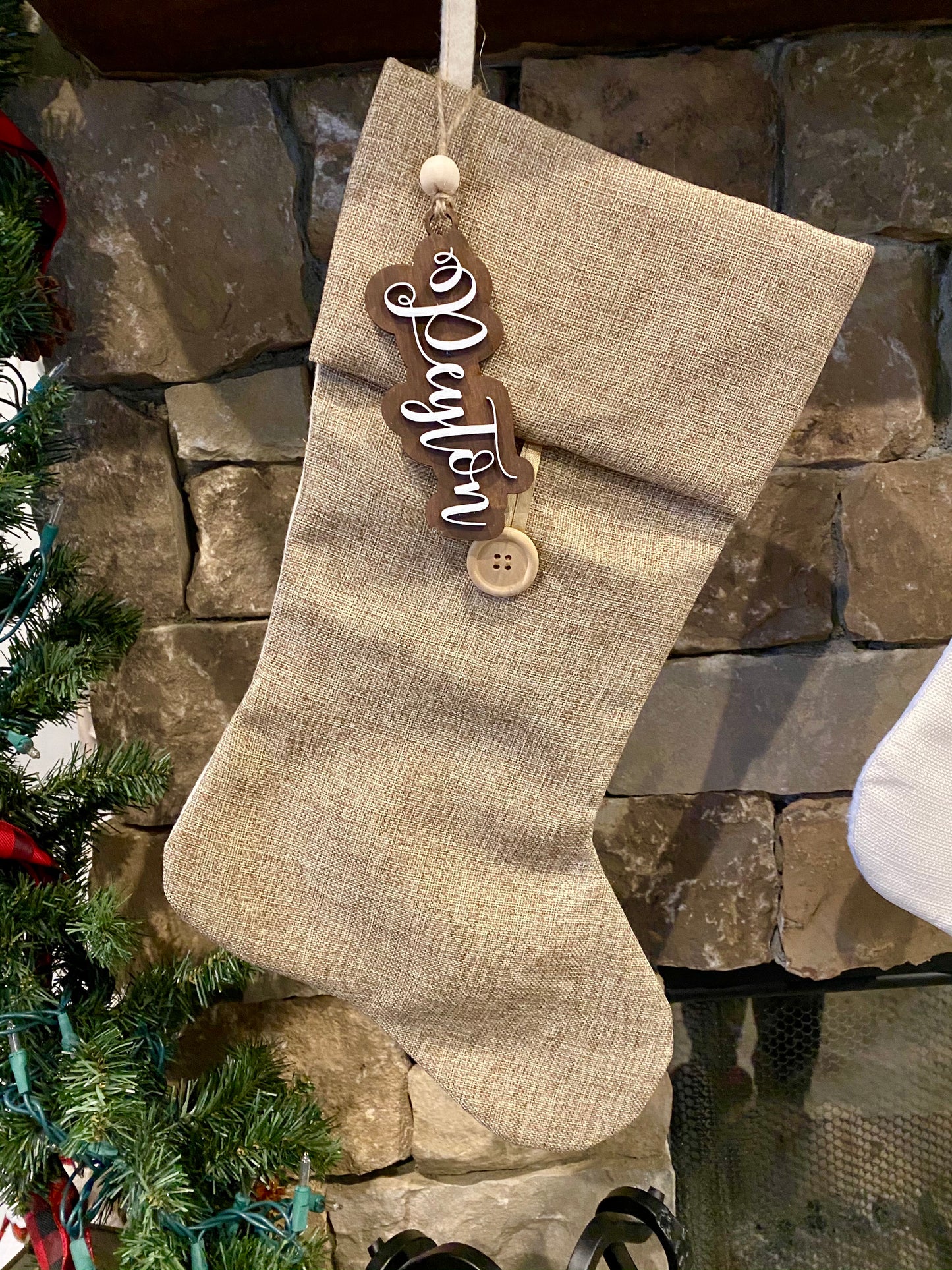 Name Stocking Tag