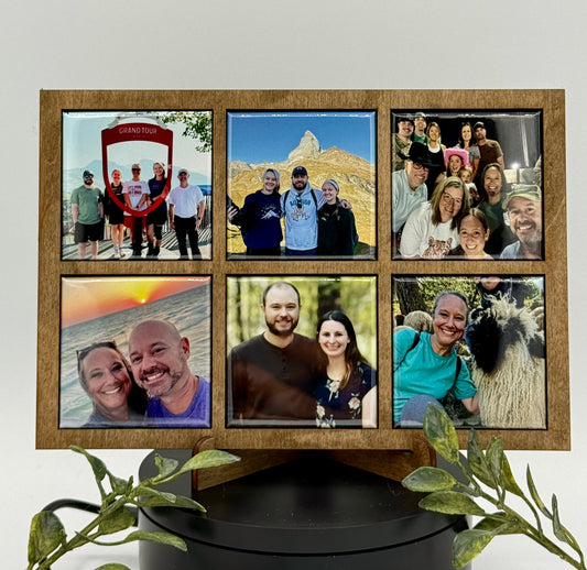 Photo Magnet Frame (holds 6 magnets)