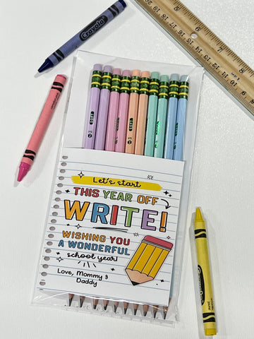 Personalized Ticonderoga #2 Pastel Pencils 10 pack