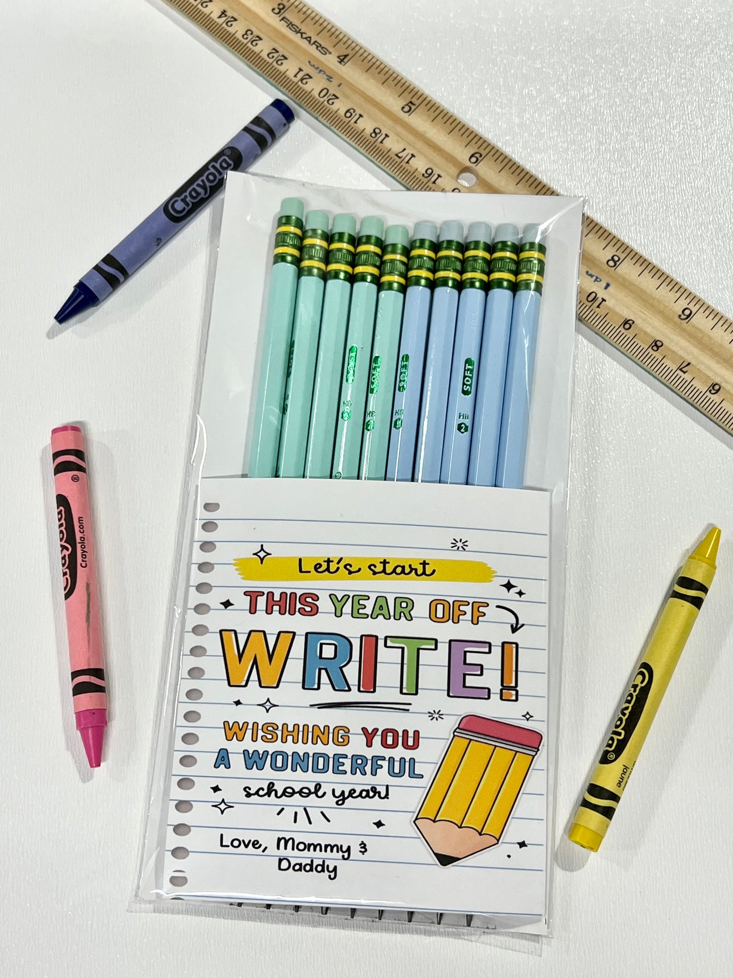 Personalized Ticonderoga #2 Pastel Pencils 10 pack