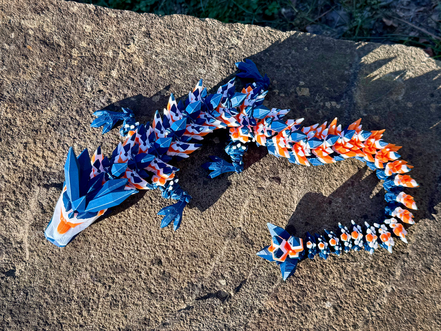 Team Colored Articulating Crystal Dragon 21"