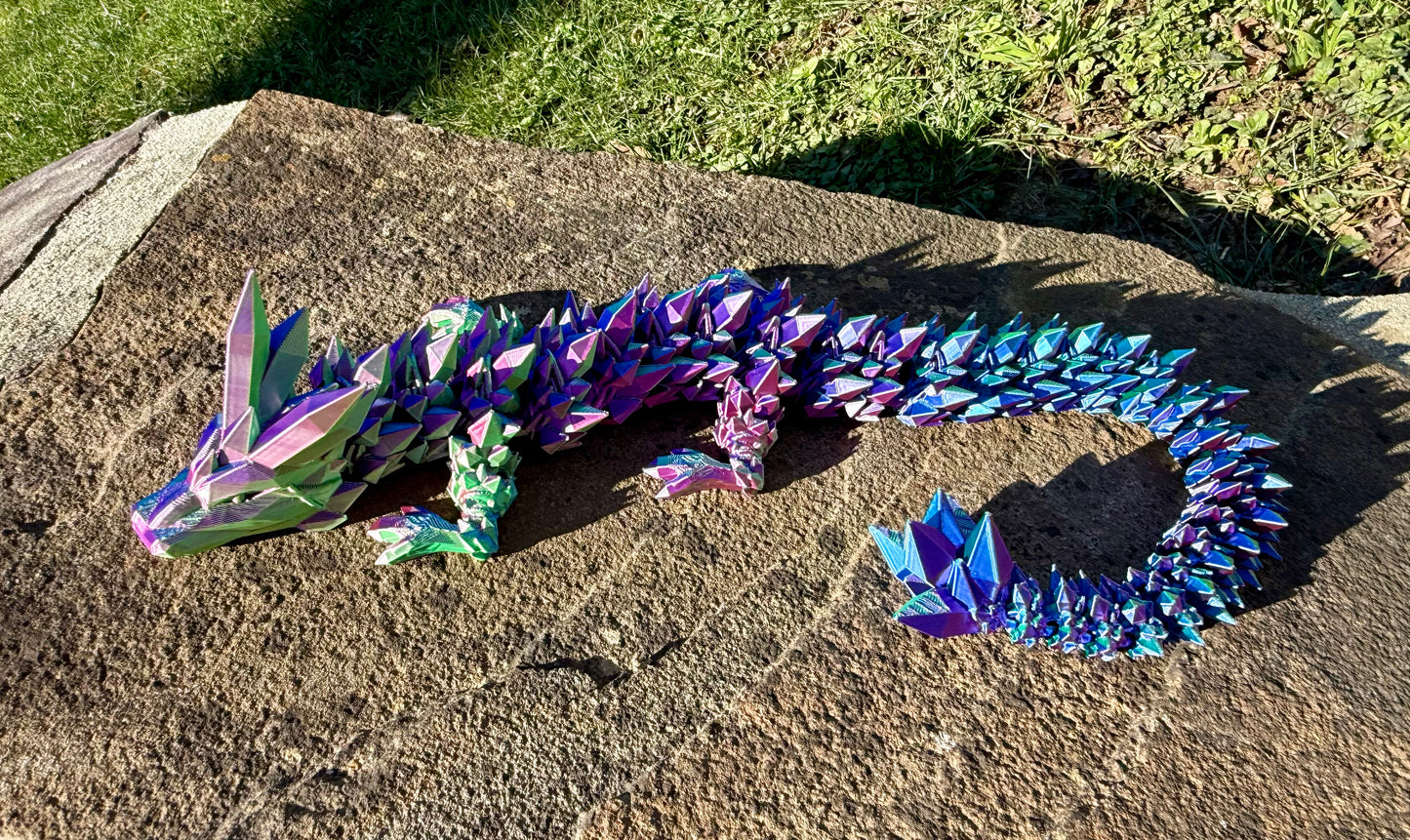 Articulating Crystal Dragon 21"