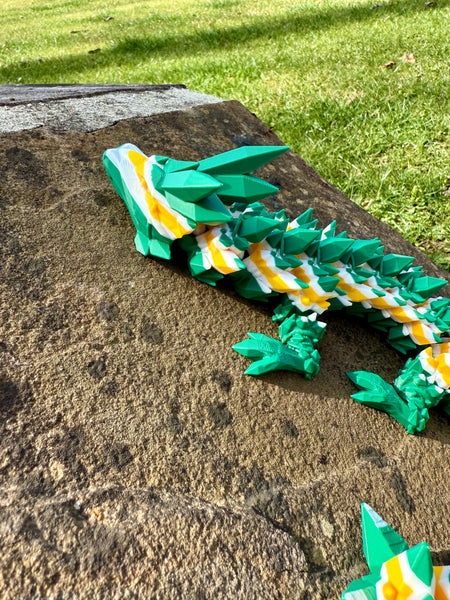 Team Colored Articulating Crystal Dragon 21"