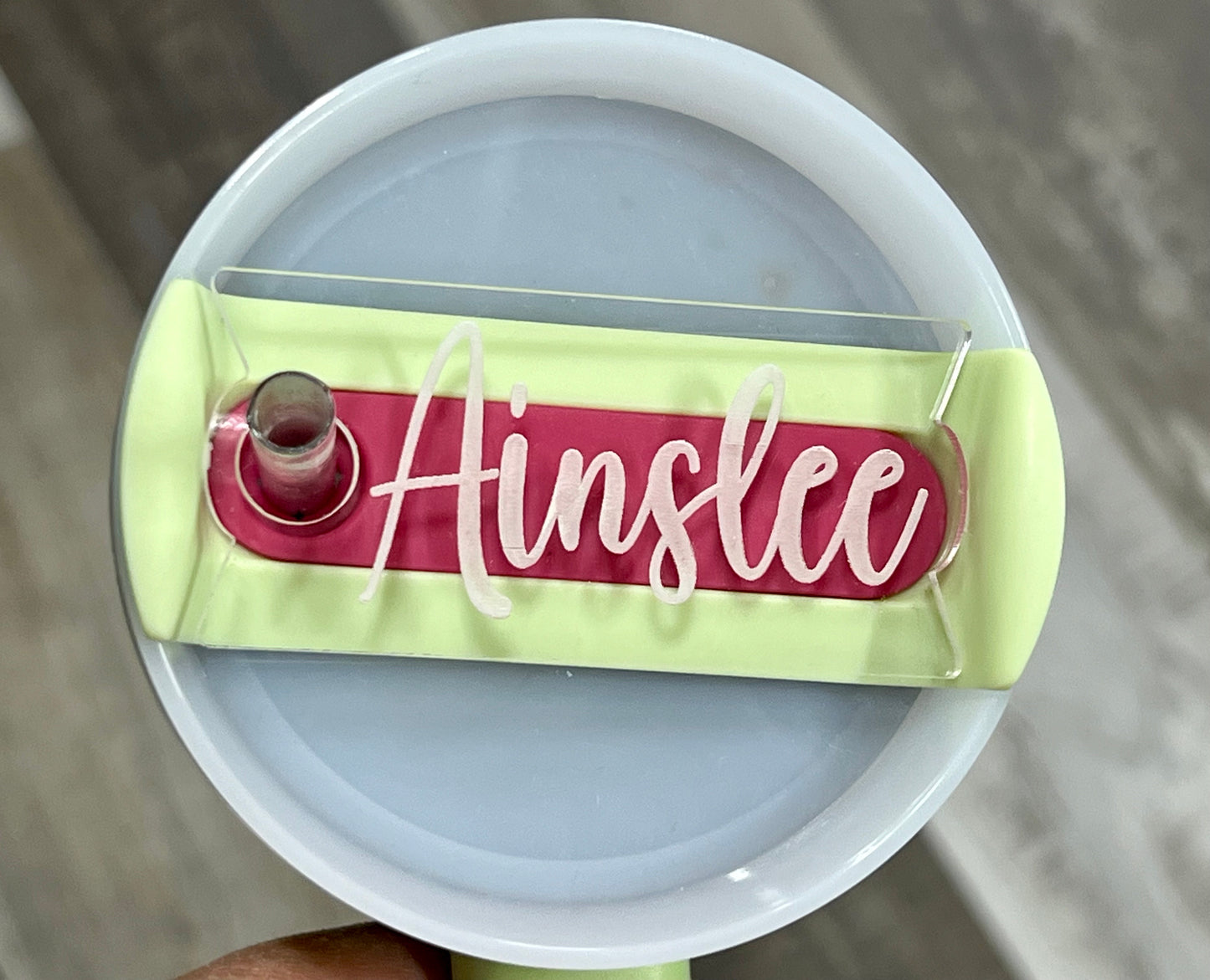 Engraved Stanley Name Topper for Tumbler