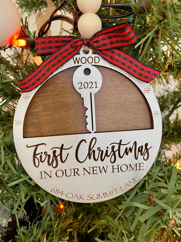 First Christmas in our New Home Ornament
