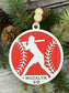 Personalized Softball Ornament