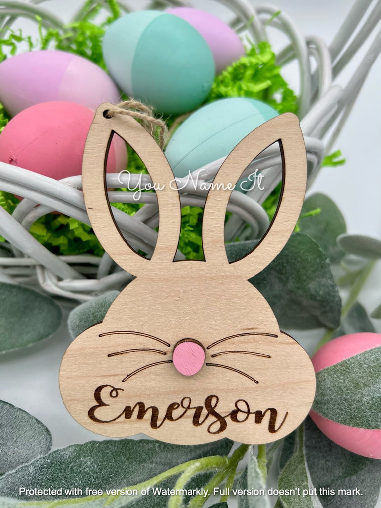 Bunny Easter Basket Tag