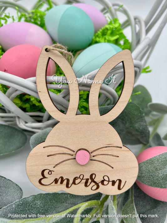 Bunny Easter Basket Tag