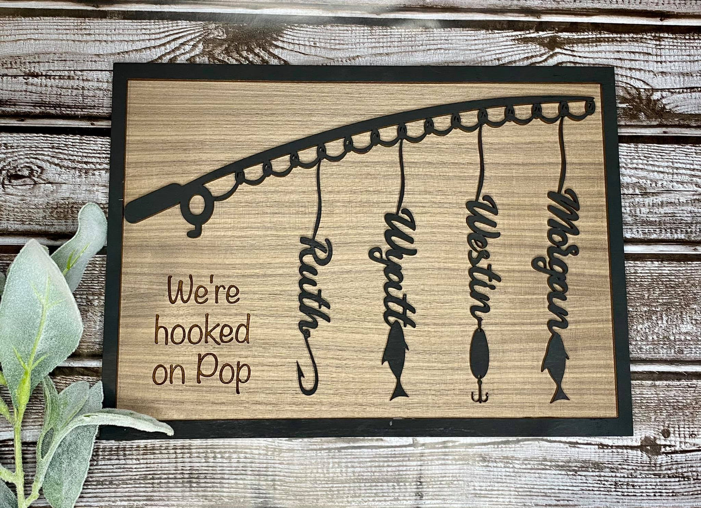 Hooked on Grandpa/Daddy up to 5 names