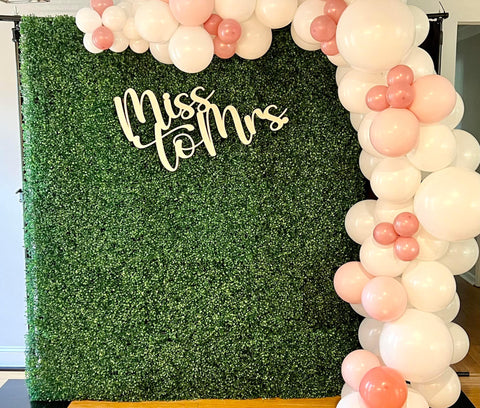 Wooden Sign Rental for Balloon Arch