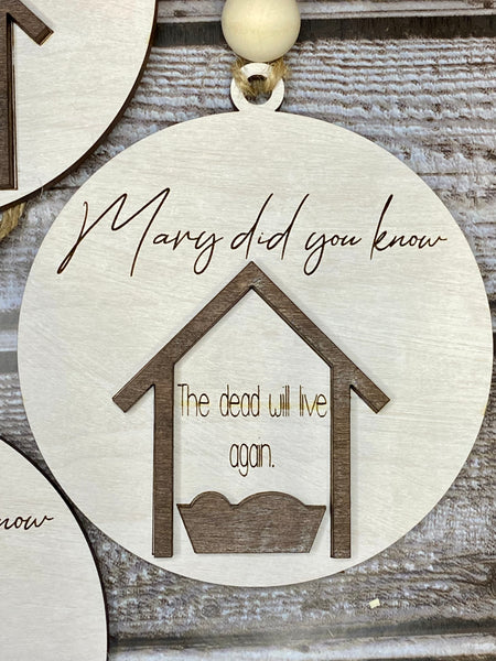 Mary Did You Know Ornaments Complete Set of 13