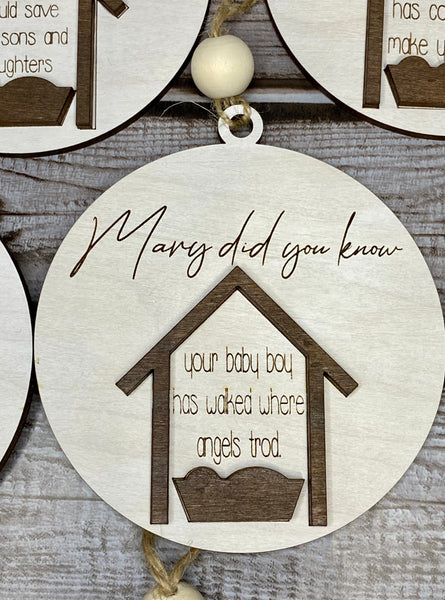 Mary Did You Know Ornaments Complete Set of 13