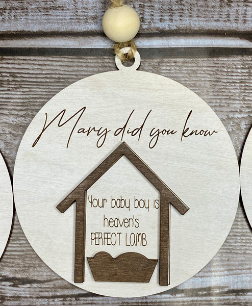 Mary Did You Know Ornaments