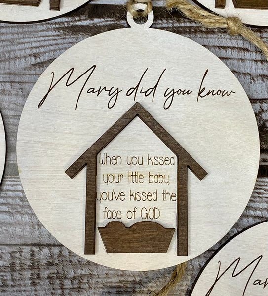 Mary Did You Know Ornaments Complete Set of 13