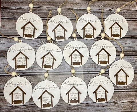 Mary Did You Know Ornaments Complete Set of 13