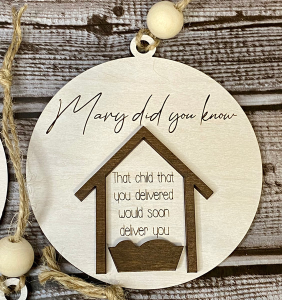 Mary Did You Know Ornaments Complete Set of 13