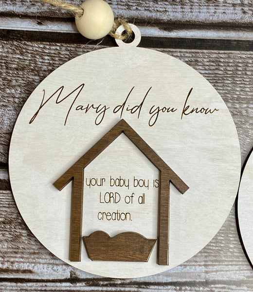 Mary Did You Know Ornaments Complete Set of 13