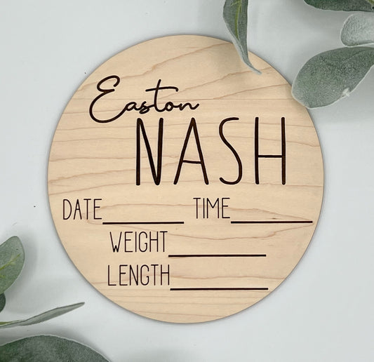 Birth Announcement Round