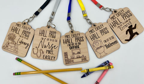 Personalized Teacher Hall Passes