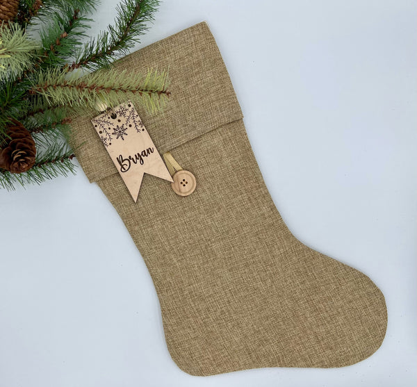 Engraved Stocking Tag