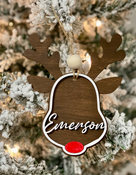 Rudolph Reindeer Christmas Ornament