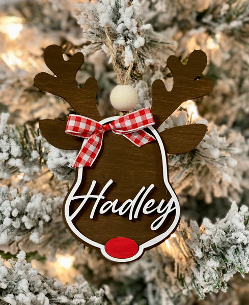 Rudolph Reindeer Christmas Ornament