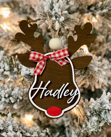 Rudolph Reindeer Christmas Ornament