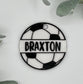 Personalized Soccer Bag Tag with hook
