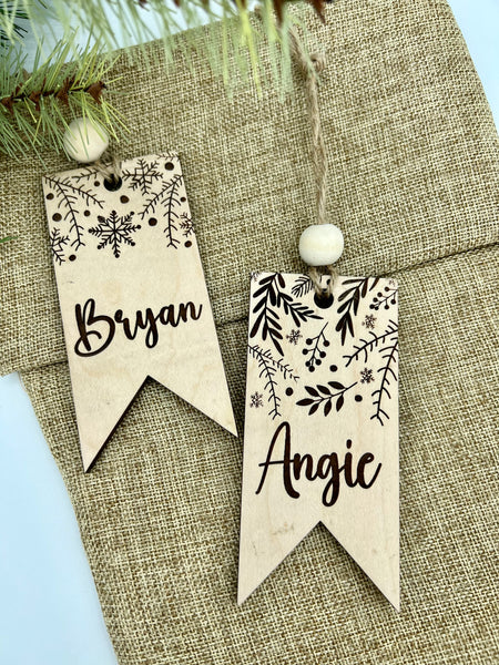 Engraved Stocking Tag