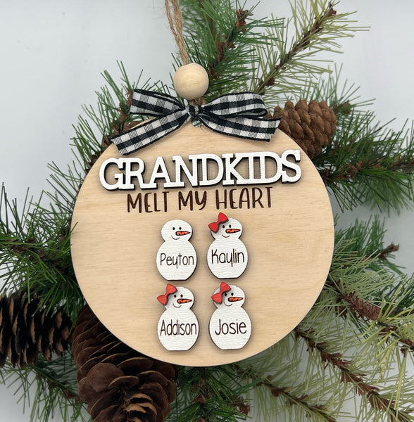 Grandkids Melt My Heart Ornament