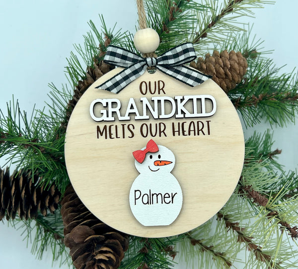 Grandkids Melt My Heart Ornament