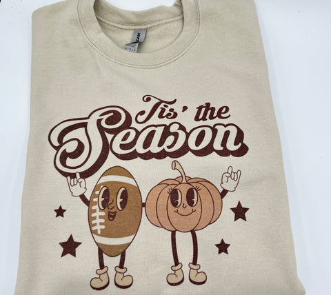 Tis the Season Football Long Sleeved T-Shirt