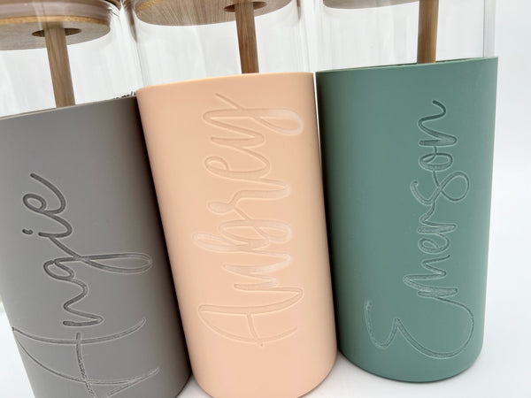 20 oz Glass Tumbler with Silicone Sleeve