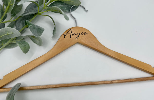 Engraved Wooden Hanger