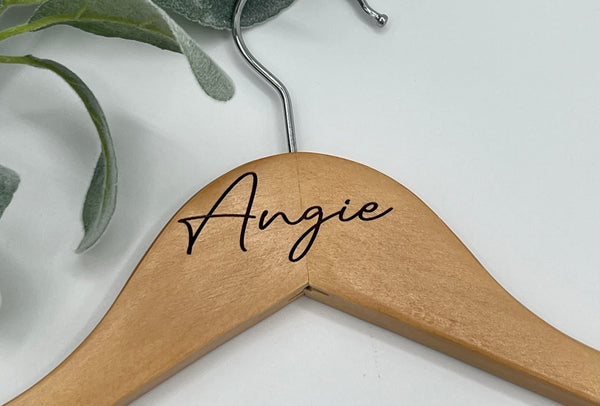 Engraved Wooden Hanger