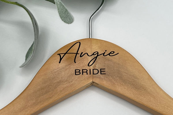 Engraved Wooden Hanger