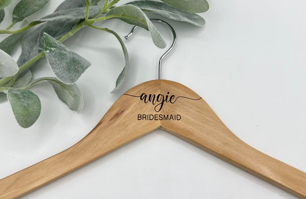 Engraved Wooden Hanger