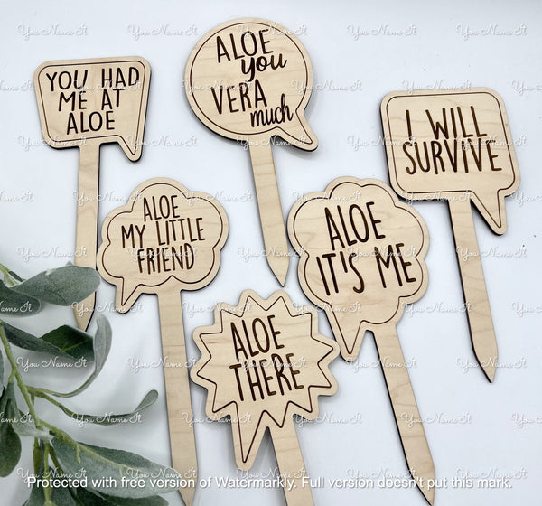 Funny Wooden Plant Stakes