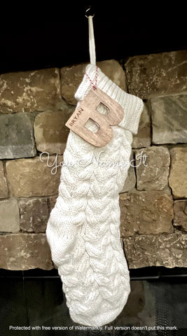 Letter Stocking Tag/Ornament