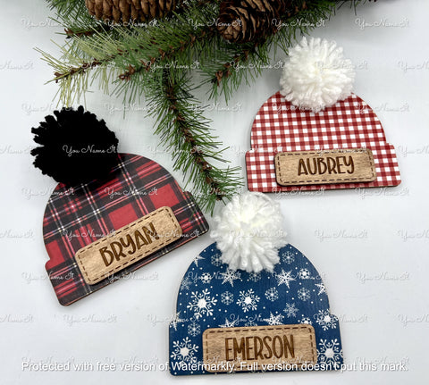 Personalized Beanie Ornaments