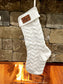 Personalized Leather Patch Stockings