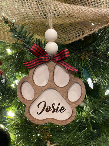 Paw Print Pet Ornament