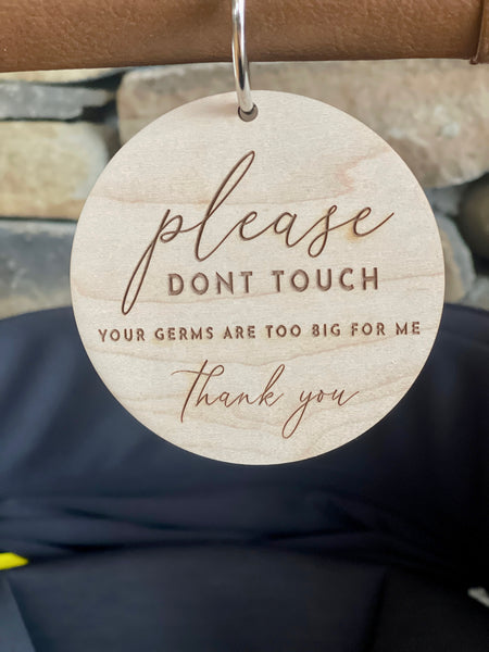 Please don't touch baby sign