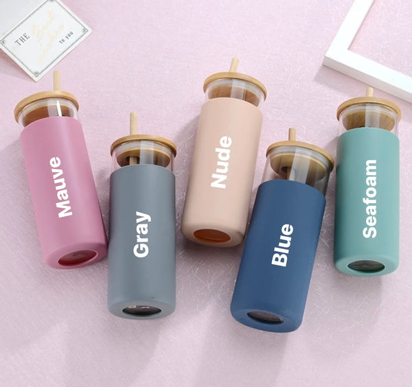 20 oz Glass Tumbler with Silicone Sleeve